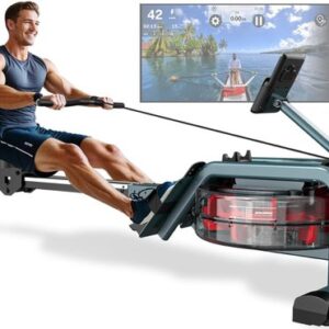 JMZR® Roeitrainer Inklapbaar - Hometrainer - Roeimachine Fitness - Blauw