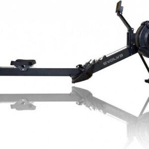 Evolve Fitness CR-100 Rower Roeitrainer - Professionele roeimachine - Fitness & CrossFit apparaat - Fitnessapparaat - Cardio apparaat voor thuis - Luchtweerstand - 10 weerstandsniveaus - LCD display - Transportwielen - Anti slip - Ergonomisch ontwerp