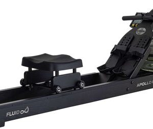 Fluid Rower Apollo Plus Black Roeimachine met 4 weerstanden - Roeiapparaat voor thuis - Verstelbaar - Water weerstand - Inclusief hartslagfunctie
