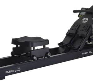 Fluid Rower Neon Plus - Opklapbaar - Roeimachine met 4 weerstanden - Roeiapparaat voor thuis - Verstelbaar - Water weerstand - Inclusief hartslagfunctie