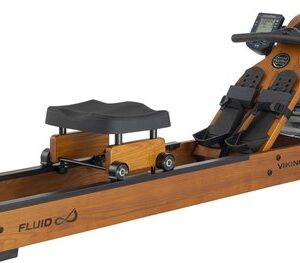 Fluid Rower Viking Pro + Smartphone Houder - Opklapbaar - Roeimachine met 5 weerstanden - Roeiapparaat voor thuis - Bluetooth - Verstelbaar - Water weerstand - Inclusief hartslagfunctie