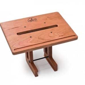 WaterRower Laptop Steun Beuken Vintage – Houten Laptophouder voor Roeitrainer – Geschikt voor Laptops tot 17 Inch – Eenvoudige Montage – Veiligheidsrand – Diverse Houtsoorten