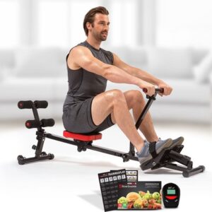 Kendox RowShaper - Roei-apparaat voor thuis - Fitnessapparaat voor cardio- en krachttraining - Fitness Roeiapparaat met LCD Display voor thuistraining - Belastbaar tot 120 kg - Mail Order Edition