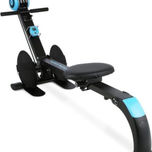 CAPITAL SPORTS Stringmaster Roeiapparaat - 100 Kg - Inklapbaar - Zwart/Blauw