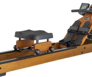 Fluid Rower Viking 3V Roeitrainer + Smartphone houder - Opklapbaar - Roeimachine met 5 weerstanden - Roeiapparaat voor thuis - Bluetooth - Verstelbaar - Inclusief hartslagfunctie