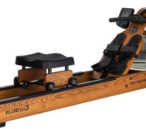 Fluid Rower Viking Pro XL Roeitrainer - Opklapbaar - Roeimachine met 10 weerstanden - Roeiapparaat voor thuis - Bluetooth - Verstelbaar - Water weerstand - Inclusief hartslagfunctie
