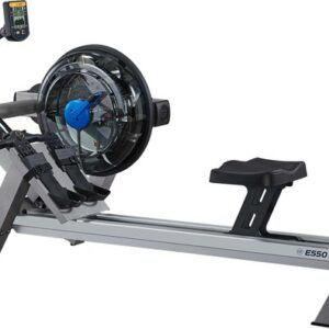 Fluid Rower Evolution E550 Roeitrainer - Hartslagmeter - Roeimachine met 10 weerstanden - Roeiapparaat voor thuis - Waterweerstand - Zilver