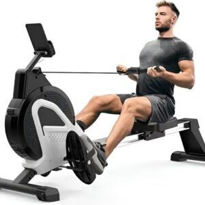 Zonovi Roeitrainer - Draagkracht 150 KG - Roeiapparaat met 16 Weerstandsniveaus – Roeimachine voor Thuis – Roeitrainers – Met LCD Scherm – Opklapbaar – Hometrainer – Met Tablet Houder – Roeitoestel incl. Transportwielen – Thuistraining