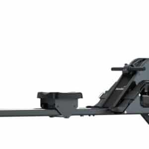 Skandika Nemo III Hybrid Roeiapparaat – Roeitrainers - Water- en magnetische weerstand, 32 elektrische weerstandsniveaus, 15 programma's, tot 200 cm, app-compatibel, instelbaar - waterroeiapparaat voor thuis – 213 x 45 x 95.5 cm (LxBxH) - zwart
