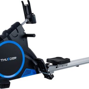 THUNDER® Roeitrainer | ARGO | Elektromagnetische Weerstand | Opklapbaar & Stil | Tot 150kg | 16 Weerstandsniveaus | LCD-scherm | Hartslagfunctie | Transportwielen | Full-body workout voor thuis |