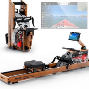 Opvouwbare Roeimachine voor Thuis met Bluetooth-display en Verstelbare Tablethouder