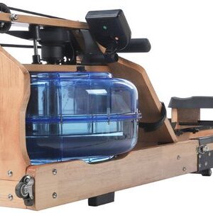 PH Fitness Opklapbaar Houten Roeitrainer – Waterweerstand Rower | Duurzaam Massief Hout | Realistisch Roeien | Verstelbare Intensiteit | 120KG