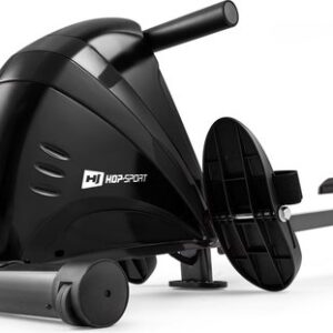 Hop-Sport Magnetische Roeier HS-030R Boost, 10 Niveaus Van Stille Magnetische Weerstand, Vliegwiel 9 kg, Indoor Opvouwbare Roeimachine, LCD Monitor en Transport Wielen, voor Thuisgebruik, Goud