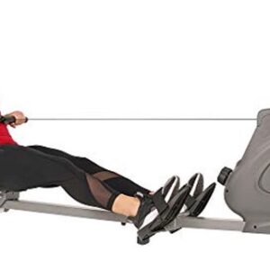 Compacte opvouwbare magnetische roeitrainer met LCD-monitor en flessenhouder