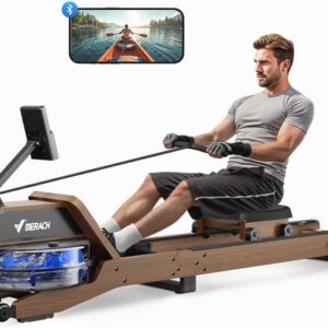 Opvouwbare Waterroeimachine met Comfortabel Zitvlak en Interactieve App voor Thuisfitness