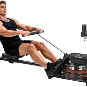 SPORTNOW Roeimachine Kunststof, staal 170L x 46B x 77H cm Zwart