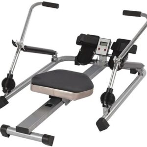 Roeitrainer Inklapbaar - Hometrainer - Roeimachine Fitness - Zilver en Zwart