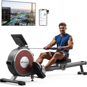Roeitrainer Inklapbaar - Roeimachine - 16 Weerstand Niveaus - LCD Scherm en App - Roeiapparaat - Aansluitbaar op TV - Geschikt tot 2M lichaamslengte