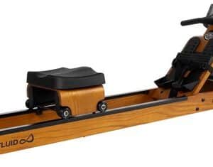Fluid Rower EU-ROW 3 Beech - Opklapbaar - Roeimachine met 5 weerstanden - Roeiapparaat voor thuis - Verstelbaar - Water weerstand - Inclusief hartslagfunctie