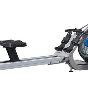 Fluid Rower Evolution E350 Roeitrainer - Hartslagmeter - Opklapbaar - Roeimachine met 10 weerstanden - Roeiapparaat voor thuis - Waterweerstand - Zilver