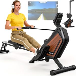 Roeitrainer – Roeimachine – Fitnessapparaat – Hometrainer – Inklapbare Roeimachine – 16 Instelbare Weerstanden – Draagvermogen 160 Kg – Stil Magnetisch Weerstandssysteem