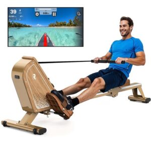 Roeitrainer – Roeimachine – Roeiapparaat – Fitnessapparaat – Workout Machine – Magnetische Weerstand – 16 Weerstandsniveaus – Draagvermogen 150 kg – Compact Met Verticale Opberging