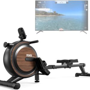 Roeimachine – Roeitrainer – Fitness Roeier – Magnetische Roeiapparaat – Thuisgym Roeimachine – 16 Weerstandsniveaus – Gewichtscapaciteit 150 kg – Draadloze Bediening – Stille Workout – Zwart