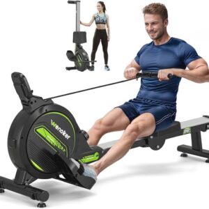 Magnetische roeier, opvouwbaar, voor thuisgebruik, draagvermogen 160 kg, stil en soepel, met tablethouder en comfortabel zitkussen