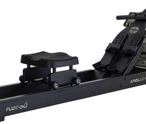 Fluid Rower Apollo Plus Black Roeimachine met 4 weerstanden - Roeiapparaat voor thuis - Verstelbaar - Water weerstand - Inclusief hartslagfunctie