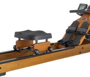 Fluid Rower Viking 3V Roeitrainer + Smartphone houder - Opklapbaar - Roeimachine met 5 weerstanden - Roeiapparaat voor thuis - Bluetooth - Verstelbaar - Inclusief hartslagfunctie