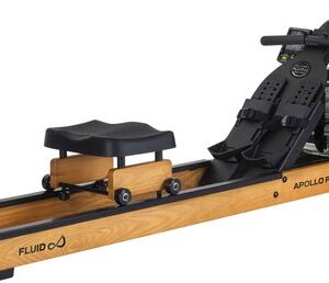 Fluid Rower Apollo Plus - Opklapbaar - Roeimachine met 4 weerstanden - Roeiapparaat voor thuis - Verstelbaar - Water weerstand - Inclusief hartslagfunctie