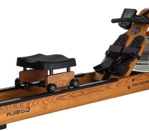 Fluid Rower Viking Pro XL Roeitrainer - Opklapbaar - Roeimachine met 10 weerstanden - Roeiapparaat voor thuis - Bluetooth - Verstelbaar - Water weerstand - Inclusief hartslagfunctie
