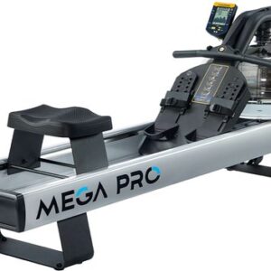 Fluid Rower Mega Pro XL - Opklapbaar - Roeimachine met 10 weerstanden - Roeiapparaat voor thuis - Bluetooth - Verstelbaar - Water weerstand - Inclusief hartslagfunctie