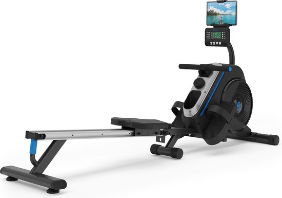 Capital Sports Rudergerät voor Zuhause, Kompakter Rowshaper, Rudergerät Klappbar met 8 Stufen, LCD Monitor, Bodenrollen, Row Shaper met Magnetwiderstand, Cardio Rudergeräte, fitnessgeräte voor Zuhause – geschikt voor thuisfitness en sportschoolgebrui