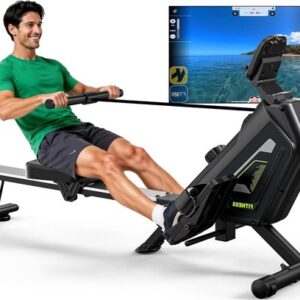 Roeimachine – Roeitrainer – Fitness Roeier – Magnetische Roeimachine – Home Trainer – 16 Weerstandsniveaus – Stil & Compact Ontwerp