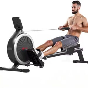 Aafinity Magnetische Roeimachine - Roeimachine voor thuis met 16 weerstandsniveaus - Cardiotrainer met LCD-monitor - Training voor het hele lichaam