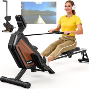 Roeitrainer – Roeimachine – Fitnessapparaat – Hometrainer – Magnetische Weerstand – inklapbaar met wieltjes – 16 weerstandsniveaus tot 300 Newton – maximaal gebruikersgewicht 160 kg