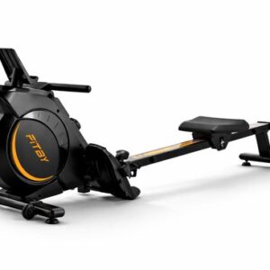 Fitby Roeitrainer - Roeimachine inklapbaar – Roeitrainer met verstelbare weerstand - Fitness roeitrainer - 16 Weerstandniveaus - LCD monitor - Weergave in KM - Zwart