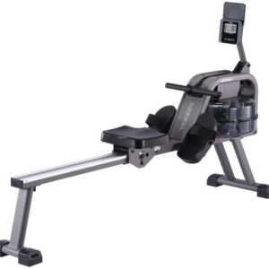 Toorx Fitness Roeitrainer - Waterroeier - Rower Sea 70 - Hartslagfunctie - Inklapbaar - Roeitrainers - Grijs