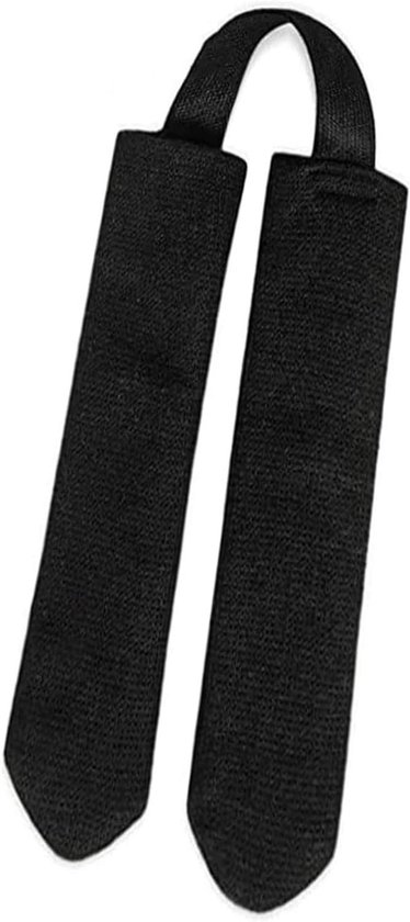 Roeimachine Handgreep - Grip Verbeteraar - Comfortabel Trainen - Ademend Katoen - 16.9 cm - Zwart