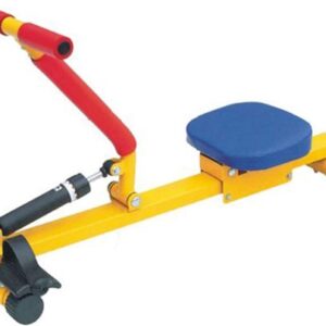 Kinder Roeitrainer - Indoor Fitness - Kracht Opbouwen - Hydraulische Weerstand - 65x37x90 cm - Geel
