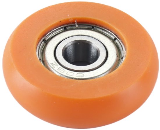 Roeimachine Wielen - Stoelwielen Lager - Vervanging Onderdelen - Duurzaam Nylon Staal - 36mm Buitendiameter - Geel