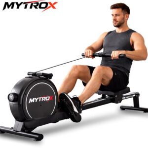 Mytrox Roeimachine - Inklapbare Roeitrainer met App - Magnetisch Roeiapparaat - 16 Weerstandsniveaus - Stil & Compact - Geschikt tot 120kg