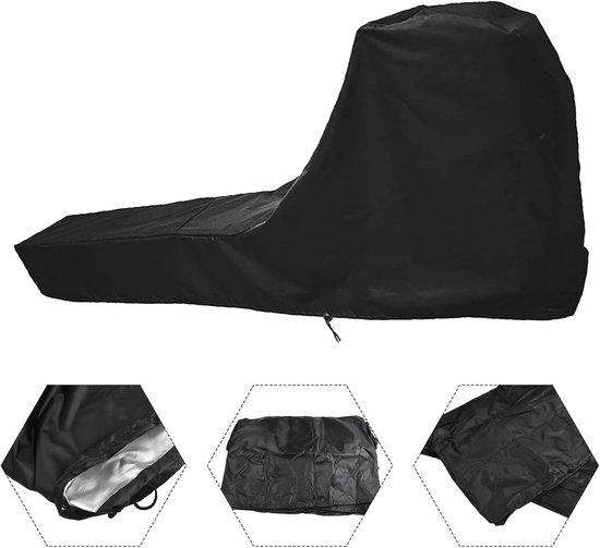 Roeimachinehoes - Beschermhoes Roeitrainer - Apparatuur Beschermen - Waterdicht Oxford Materiaal - 95 x 24 x 40 inch - Zwart