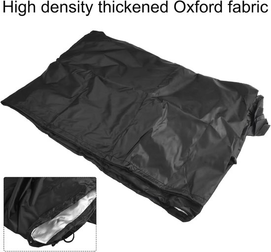 Roeimachinehoes - Beschermhoes Roeier - Roeimachine Beschermen - Waterdichte Oxford Stof - 244x61x102 cm - Zwart
