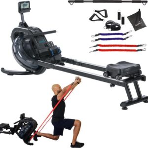 Skandika multi-weerstandsbanden met stang - Pilates bar met resistance bands, krachttraining, 3 weerstandsniveaus, online trainingsgids, veel accessoires, fitnesstraining, te gebruiken met Nemo IV en V3000