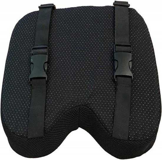 Roeikussen - Zitkussen Roeimachine - Comfortabel Roeien - Antislip Ontwerp - 7 cm dik - Zwart