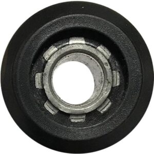 Roeitrainer Wielrollen - Vervangende Wielen - Fitnessapparatuur Reparatie - Duurzaam Kunststof - 31 mm Diameter - Zwart