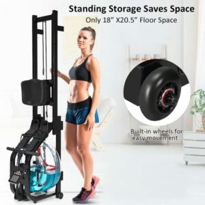 Water Roeimachine - Indoor Trainer - Thuis Fitness - Ultra Weerstand - 213x52x56 cm
