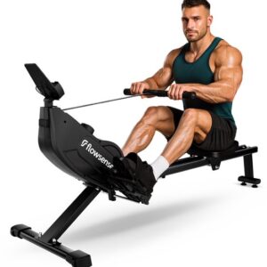 Flowsense Roeiapparaat - Roeimachine - Geluidsstil - Magnetische Roeitrainer Fitness - Rowing Machine 16 Weerstandniveaus - LCD Monitor - Roeitrainers